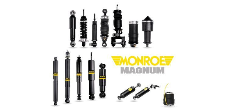 destilación Selección conjunta cosecha Amortiguadores Monroe Magnum para vehículos comerciales