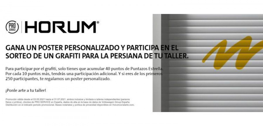 horum con el arte pro service VW