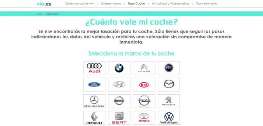 niw.es tasador online vehiculo ocasion