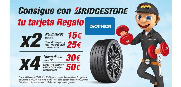 confortauto bridgestone promocion decathlon