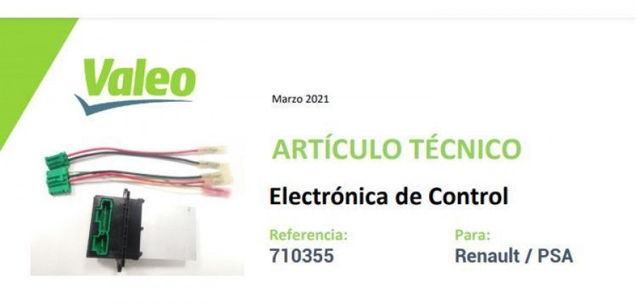 valeo electronica control
