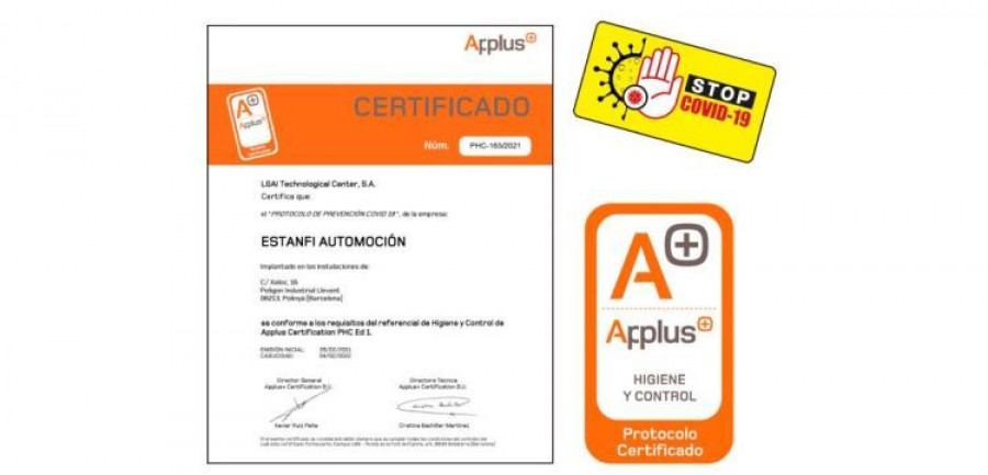 estanfi certificado applus