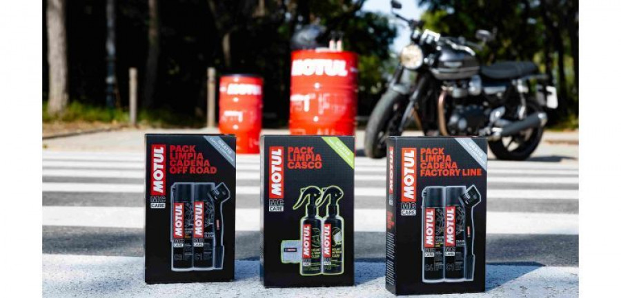 Motul Packs limpieza cadena casco motos