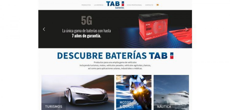 TAB SPAIN página web