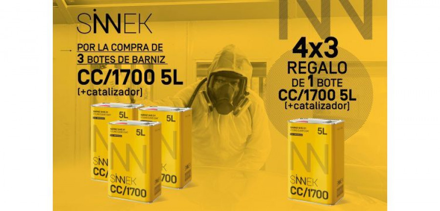 Promoción Sinnek barniz CC 1700