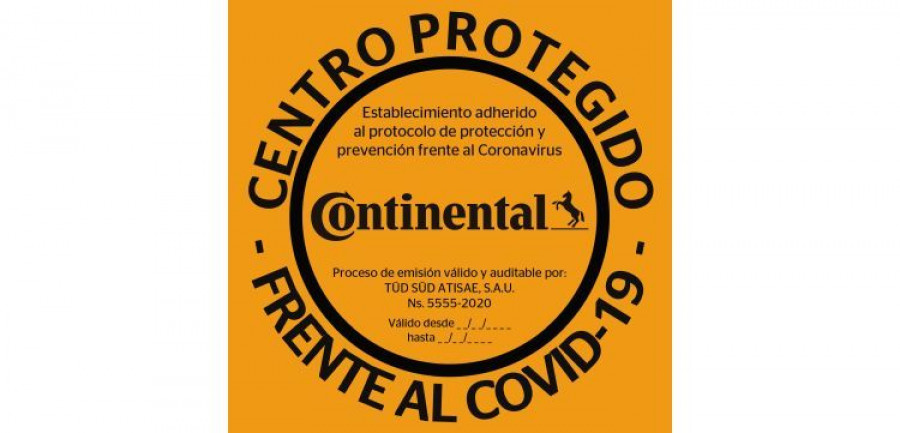 continental sello taller protegido covid 19