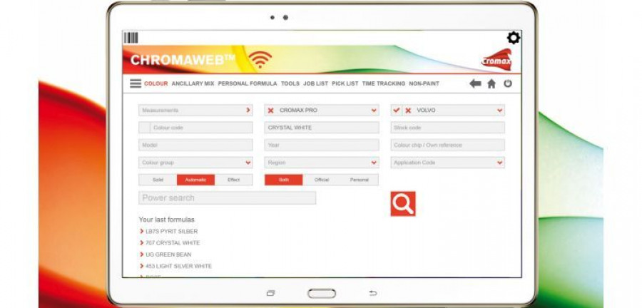 Cromax ChromaWeb app
