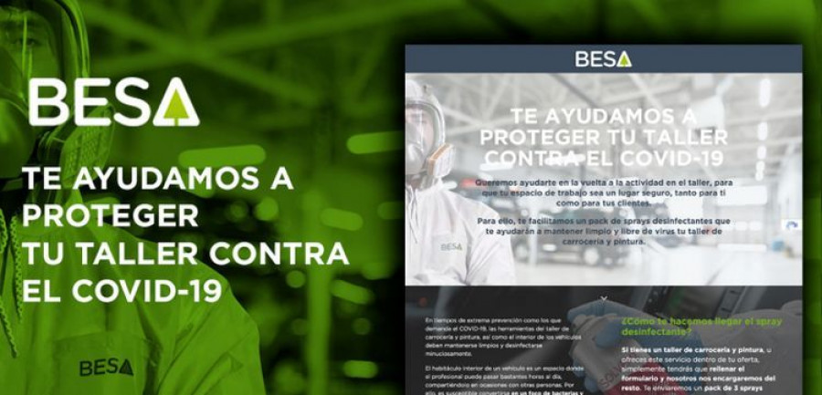 sprays desinfectantes virus BESA