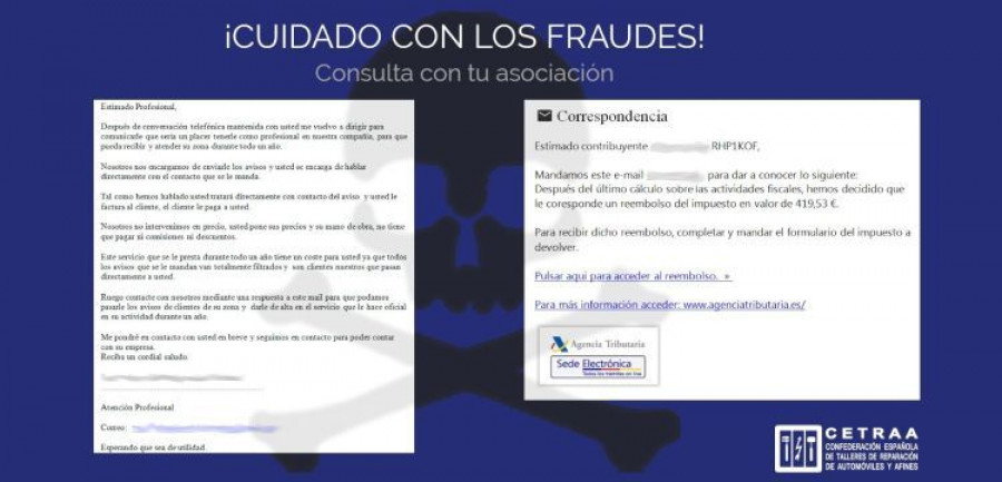 CETRAA fraudes talleres