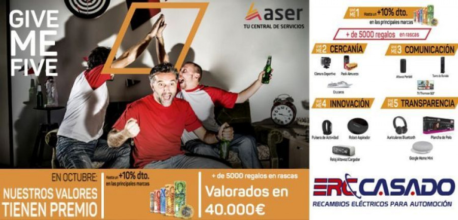 give me five aser dia16