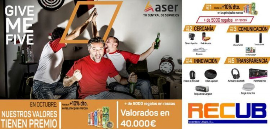 give me five aser dia11