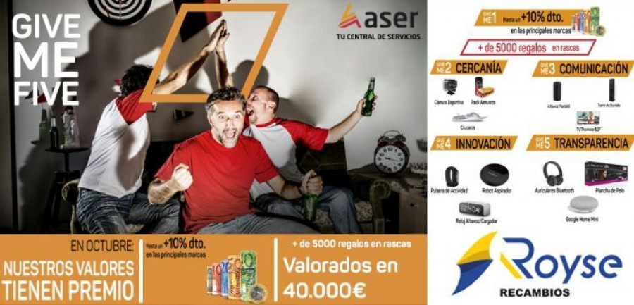 give me five aser dia12
