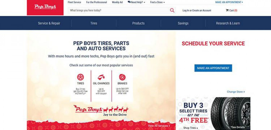 Pep Boys web