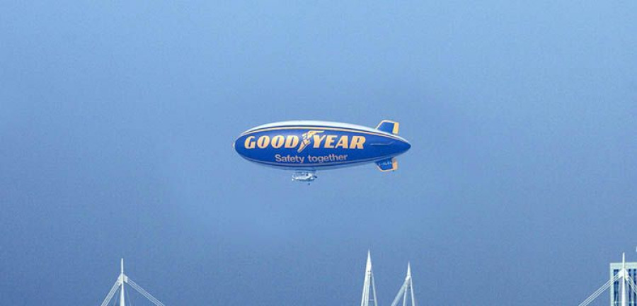 Picture blimp Millennium Dome Cardiff - UK