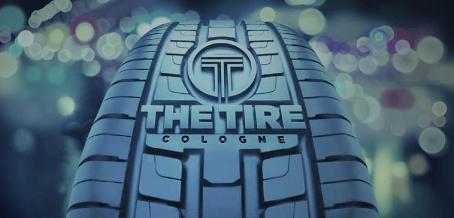 Keyvisual der THE TIRE COLOGNE.  Das Nutzungsrecht für Journalisten ist auf die Berichterstattung über diese Messe beschränkt. Form und Farbe dürfen nicht geändert werden. Keyvisual of  THE TIRE 