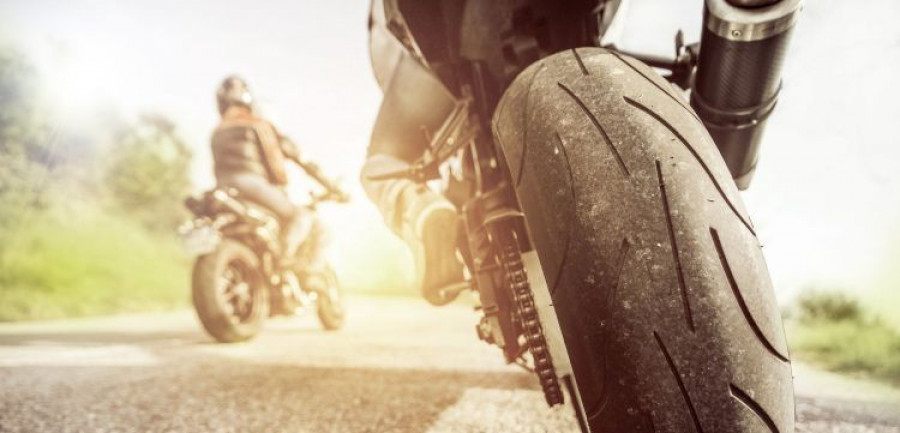 two motorcycles on the hills