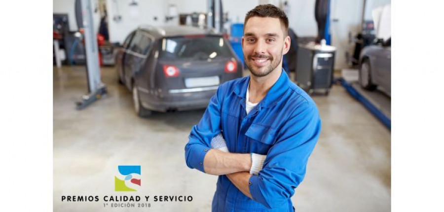 car service, repair, maintenance and people concept - happy smil
