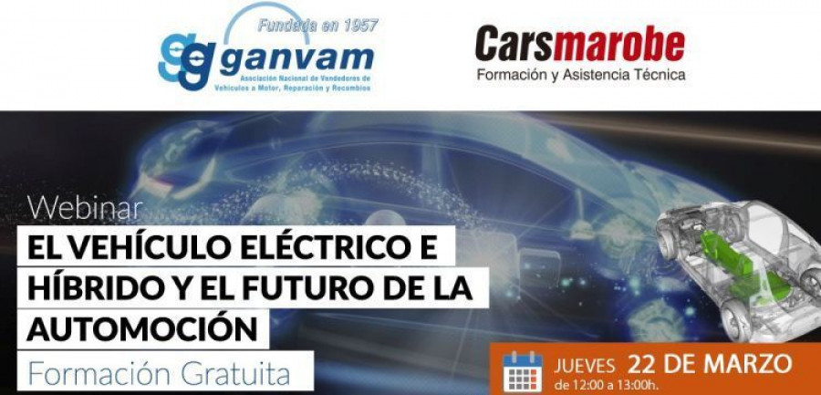 Banner webinar ganvam vehiculo electrico e hibrido