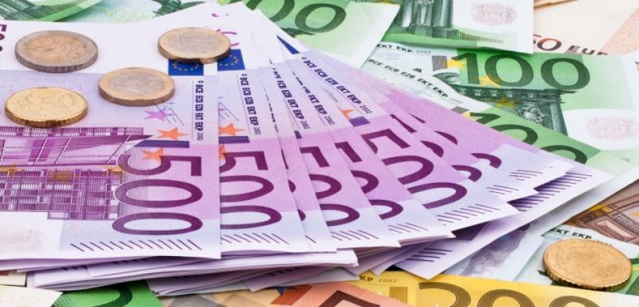 Viele Euro Geldscheine