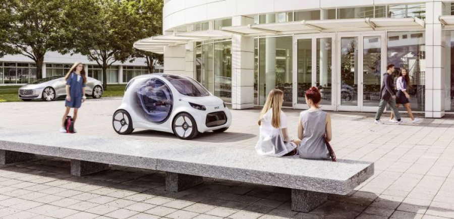 Autonomes Konzeptfahrzeug smart vision EQ fortwo: So sieht das Carsharing der Zukunft aus