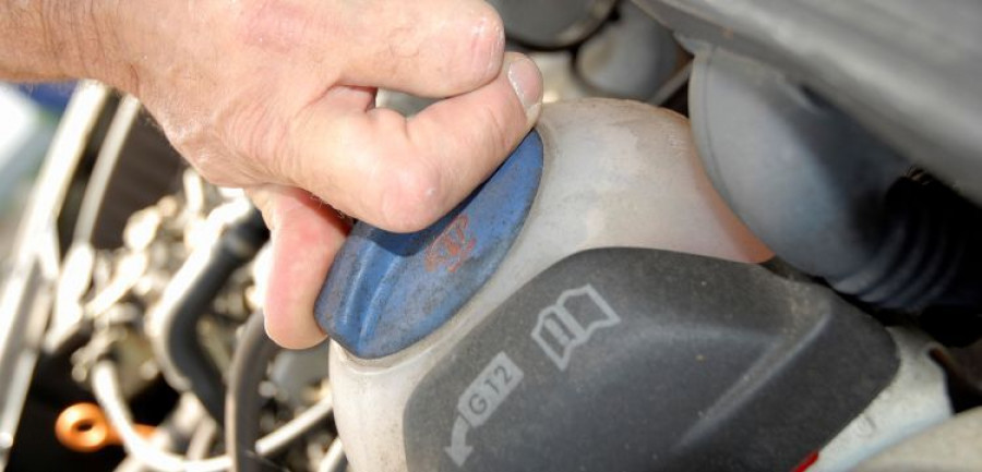 Close up of  Car coolant