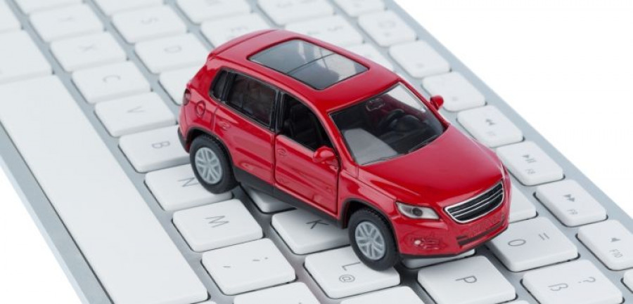 car on keyboard symbol photo for car buying and car trade on the