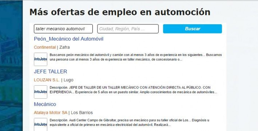 Nuevas ofertas de empleo