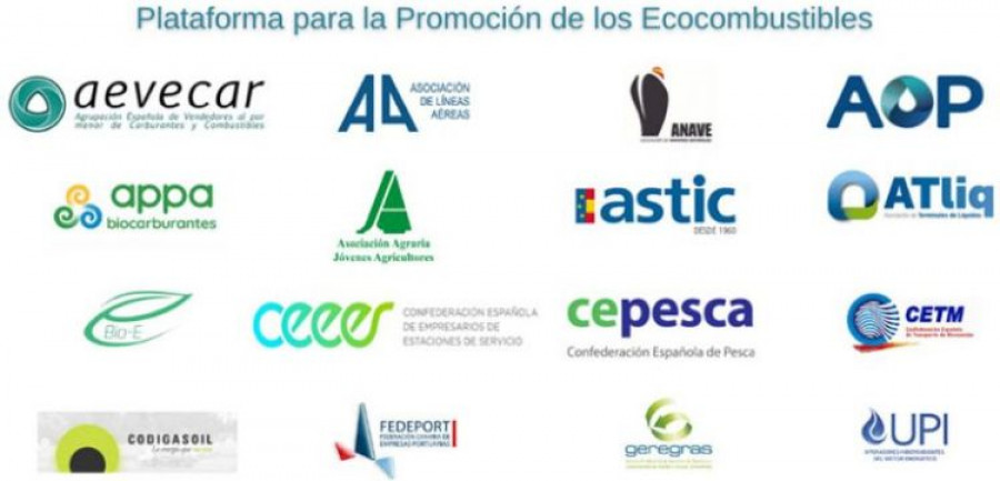 Logos plataforma promocion ecocombustibles