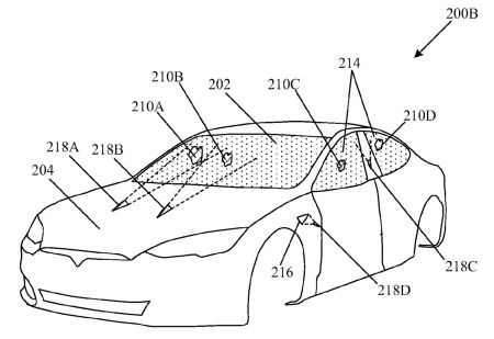 Tesla laser parabrisas patente carglass 2