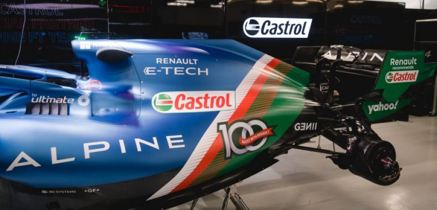 Castrol renault formula1 100 races