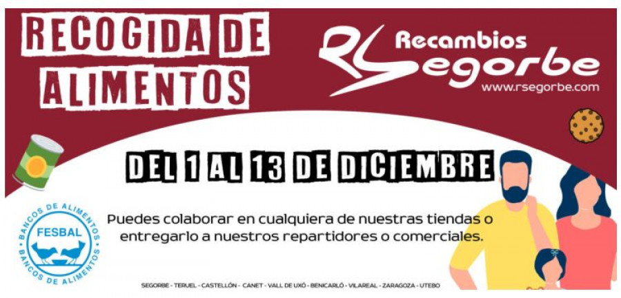 Recambios segorbe recogida alimentos