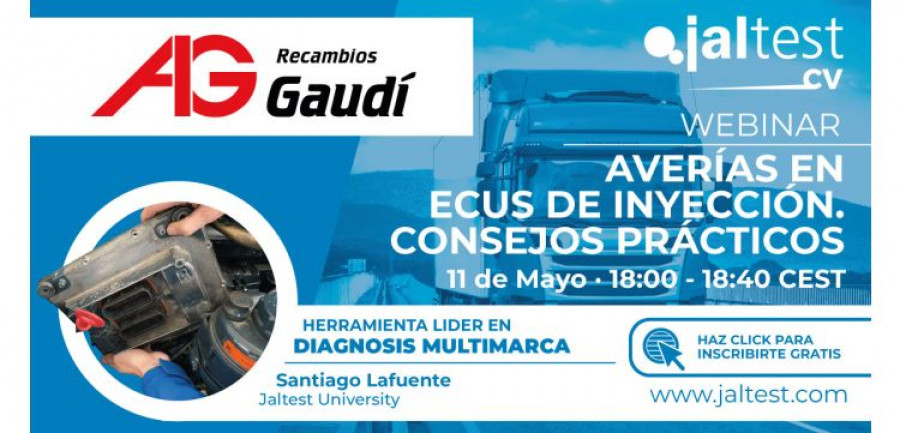 Recambios gaudi jaltest webinar ecus