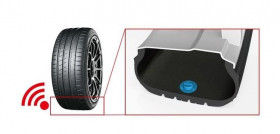 Yokohama sensor attached inside a tyre