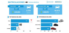 Matriculaciones vehiculos electricos ganvam aedive