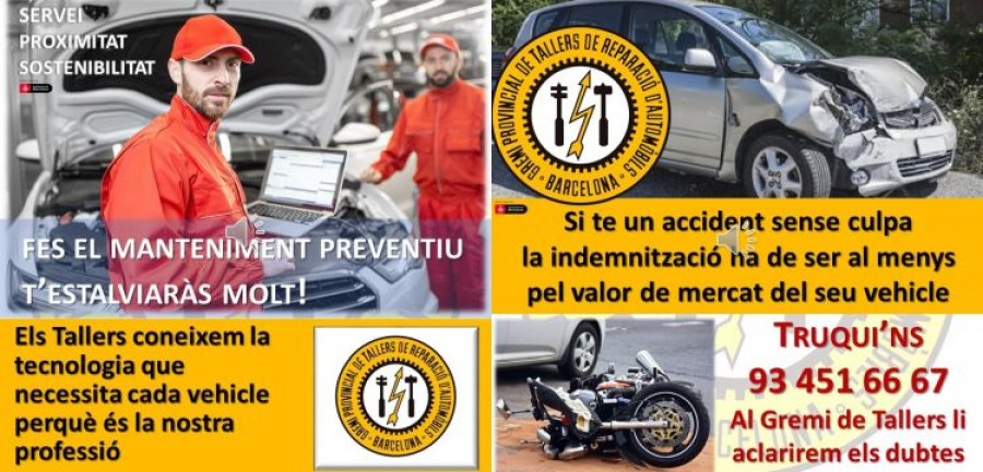 Campañas gremi talleres barcelona
