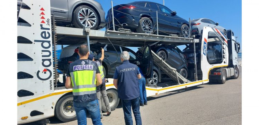 Policia nacional operacion interpol vehiculos