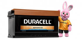 Banner Duracell baterias conejito
