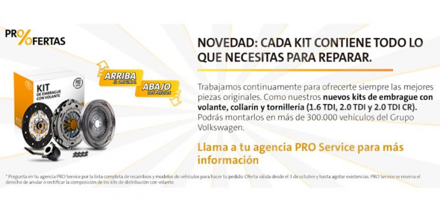 Kits embrague pro service