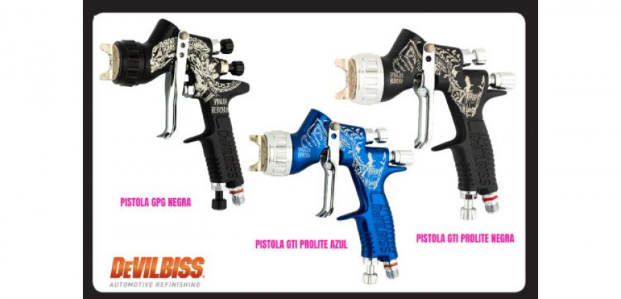 Zaphiro pistola pintura spralien devilbiss