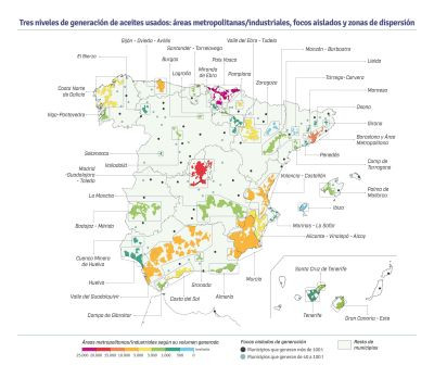 Sigaus estudio generacion aceite usado mapa 2