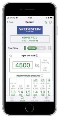 Agro Tyre Pressure app Vredestein 2