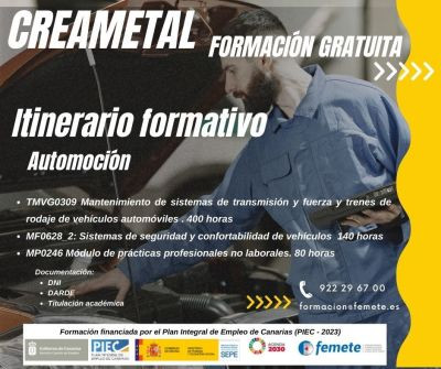 Femete Cartel CreaMetal Automocion