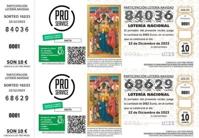 Pro service participaciones loteria navidad 2