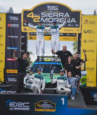 Recalvi Team Rallye Sierra Morena podium