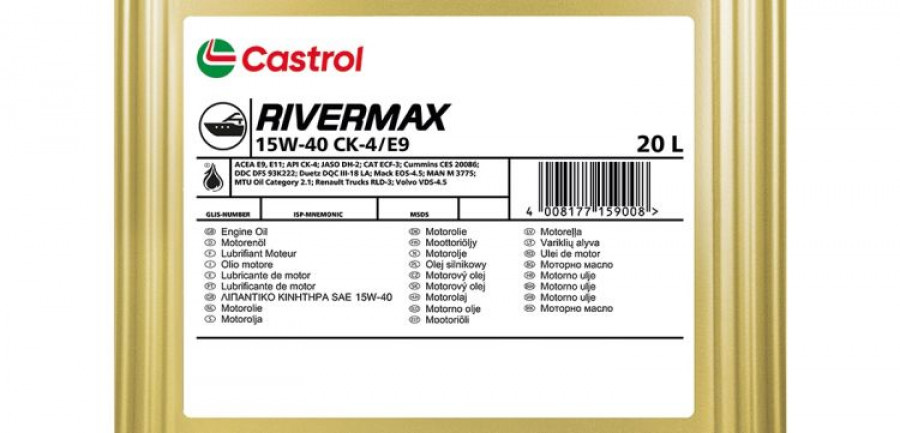 CASTROL RIVERMAX 15W 40 CK 4 E9 20L