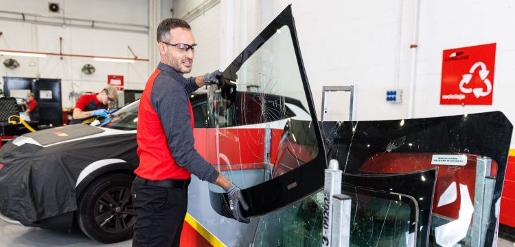 Carglass parabrisas reciclaje