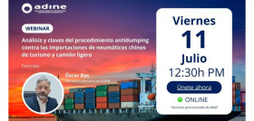 Adine webinar antidumping importaciones neumaticos China