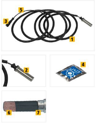 DT spare parts 63786 ABS sensor Construction