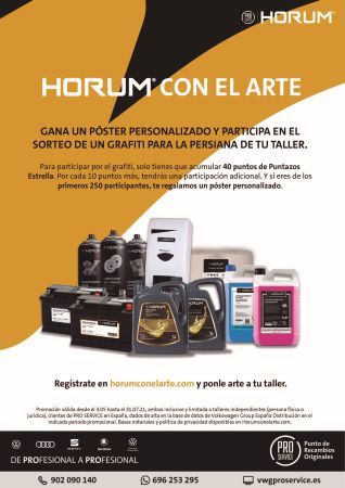 horum con el arte pro service VW cartel