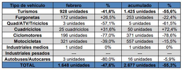 matriculaciones electricos puros